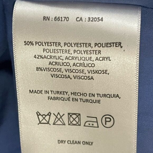 AKEMI + KIN ANTHROPOLOGIE Tweed Striped Shift Dress Size 6 Blue Spring Coastal - Picture 8 of 9